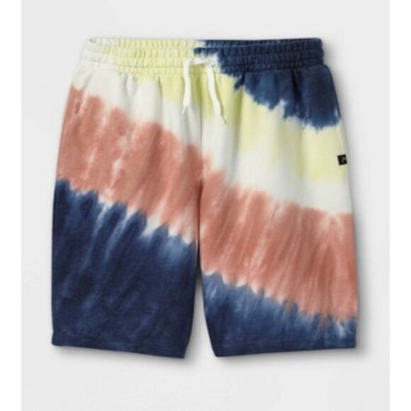 Art Class Target Youth Boys Large 12/14 Tie Dye Drawstring Pull On Shorts 793 - Picture 1 of 6